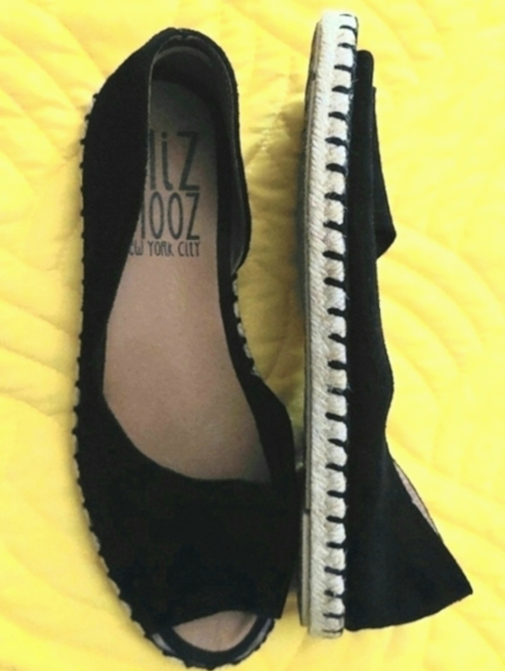 Miz Mooz Black Espadrille Flats